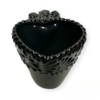 Taza Corazon Fondo Negro Con Negro Mik Cenefa - Imagen 2