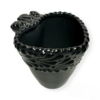 Taza Corazon Fondo Negro Con Negro Mik Cenefa