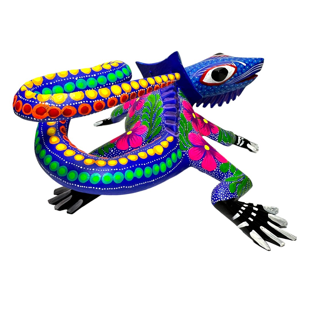 Alebrije De Madera Forma De Lagartija 004 - Talavera y Artesanias By ...