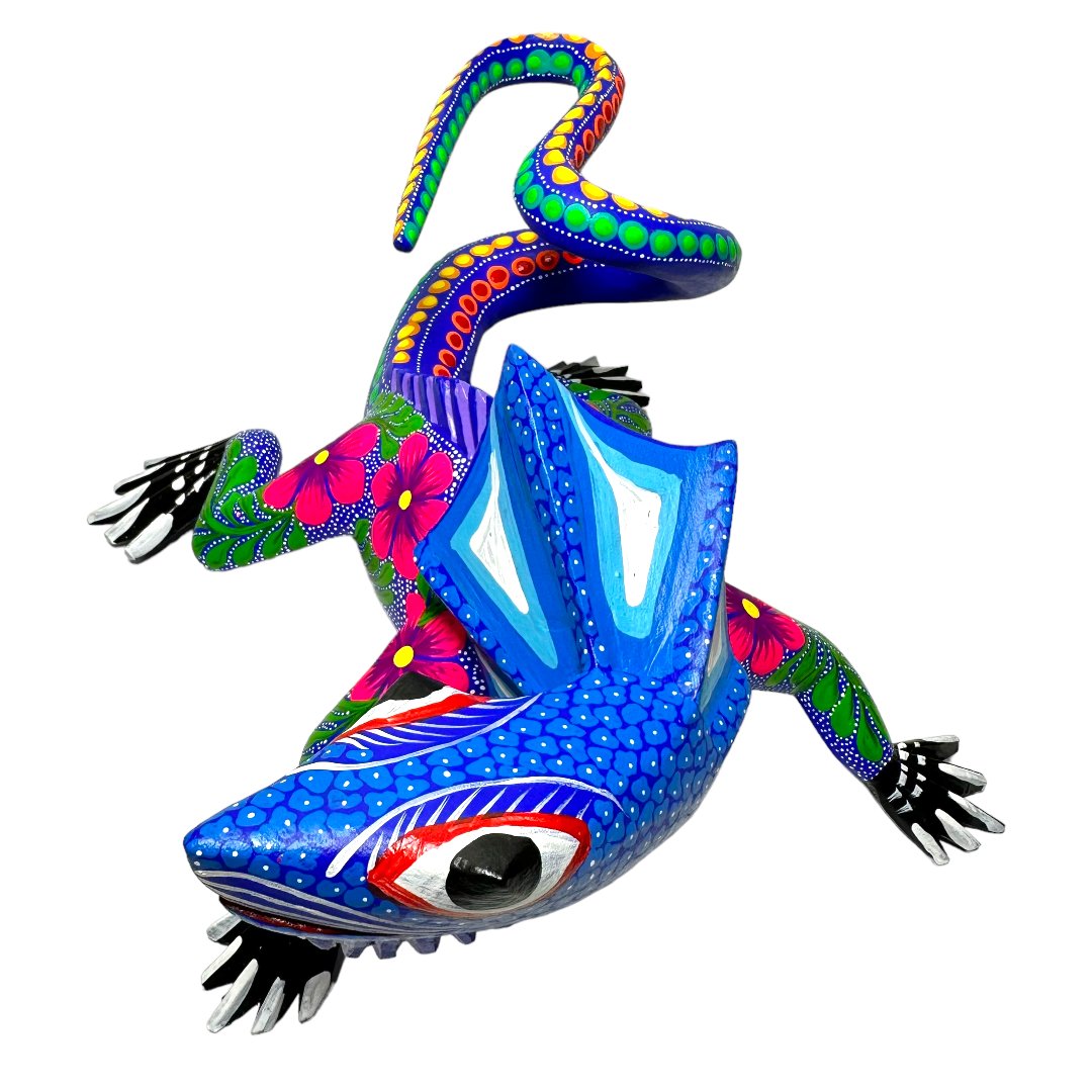Alebrije De Madera Forma De Lagartija 004 - Talavera y Artesanias By ...