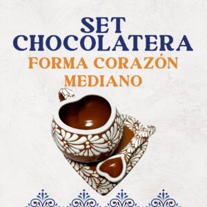 Set Chocolatera Mediana Corazon