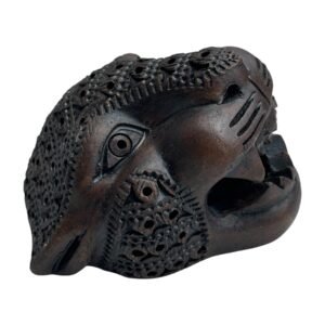 Cabeza Jaguar Chica Barro Negro (Cafe)