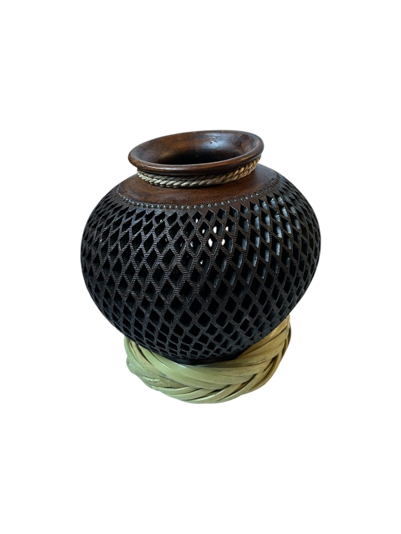 Cantaro 26 a 30 cm Barro Negro (Cafe)