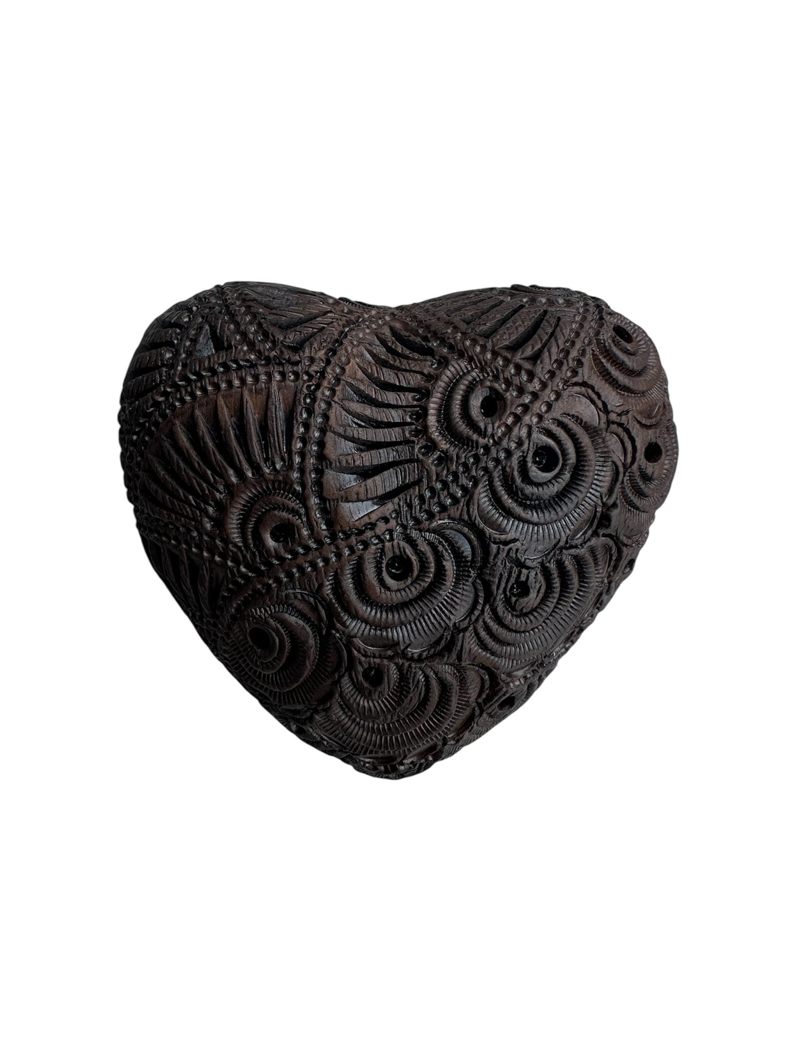 Corazon Mediano Barro Negro (Cafe)