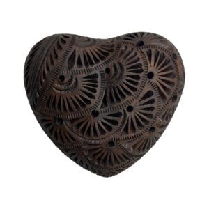 Corazon Mediano Barro Negro (Cafe)