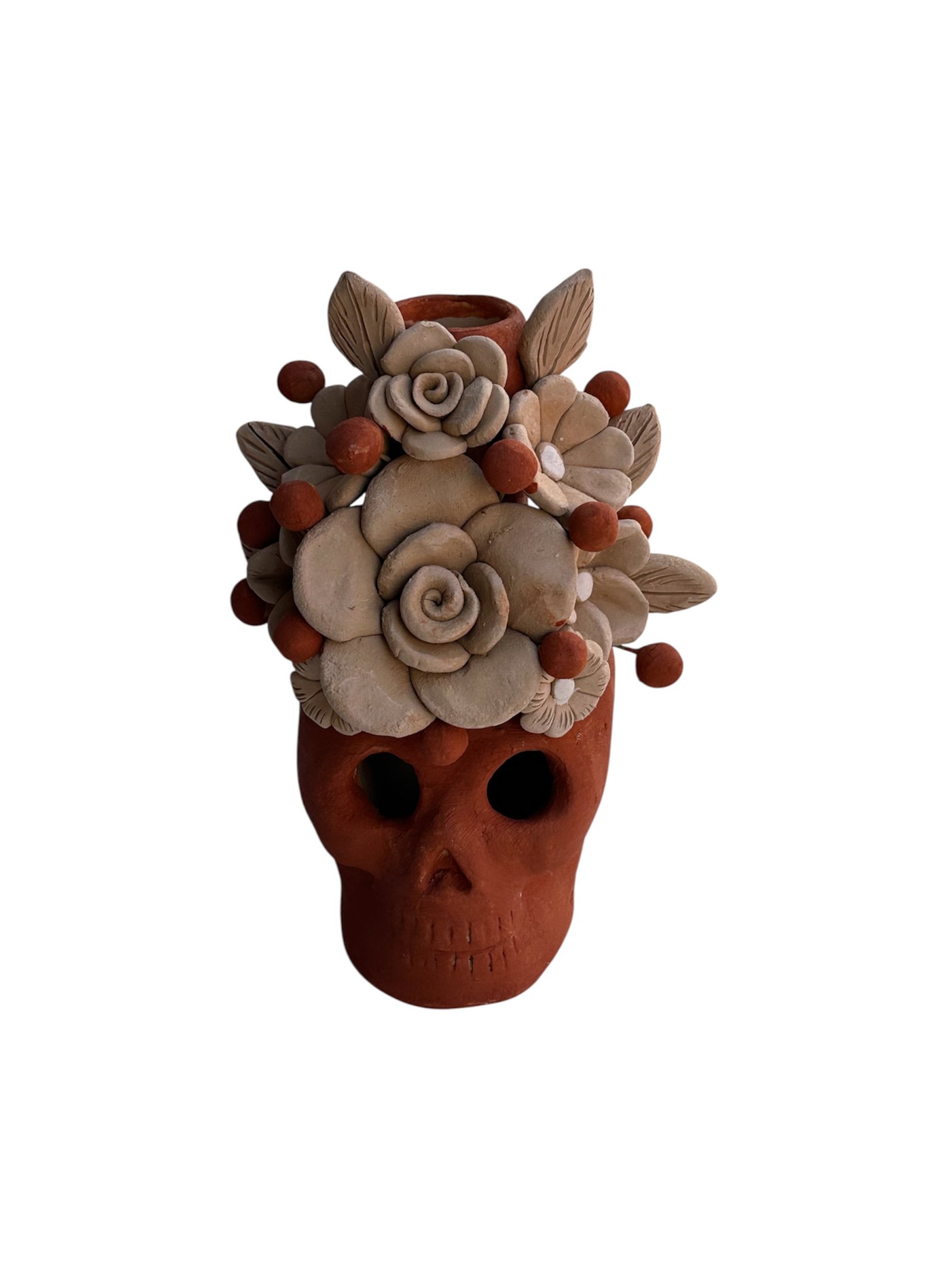 Craneo Porta Vela Pastillaje Oaxaca