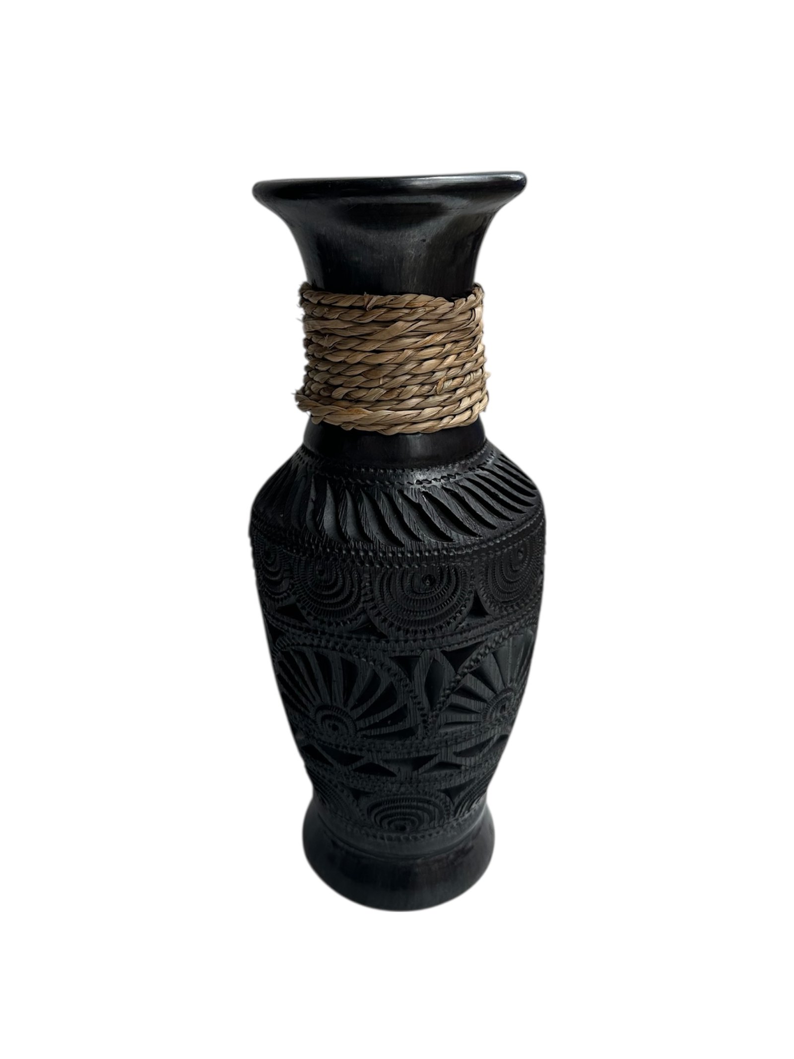 Florero 20 cm Barro Negro