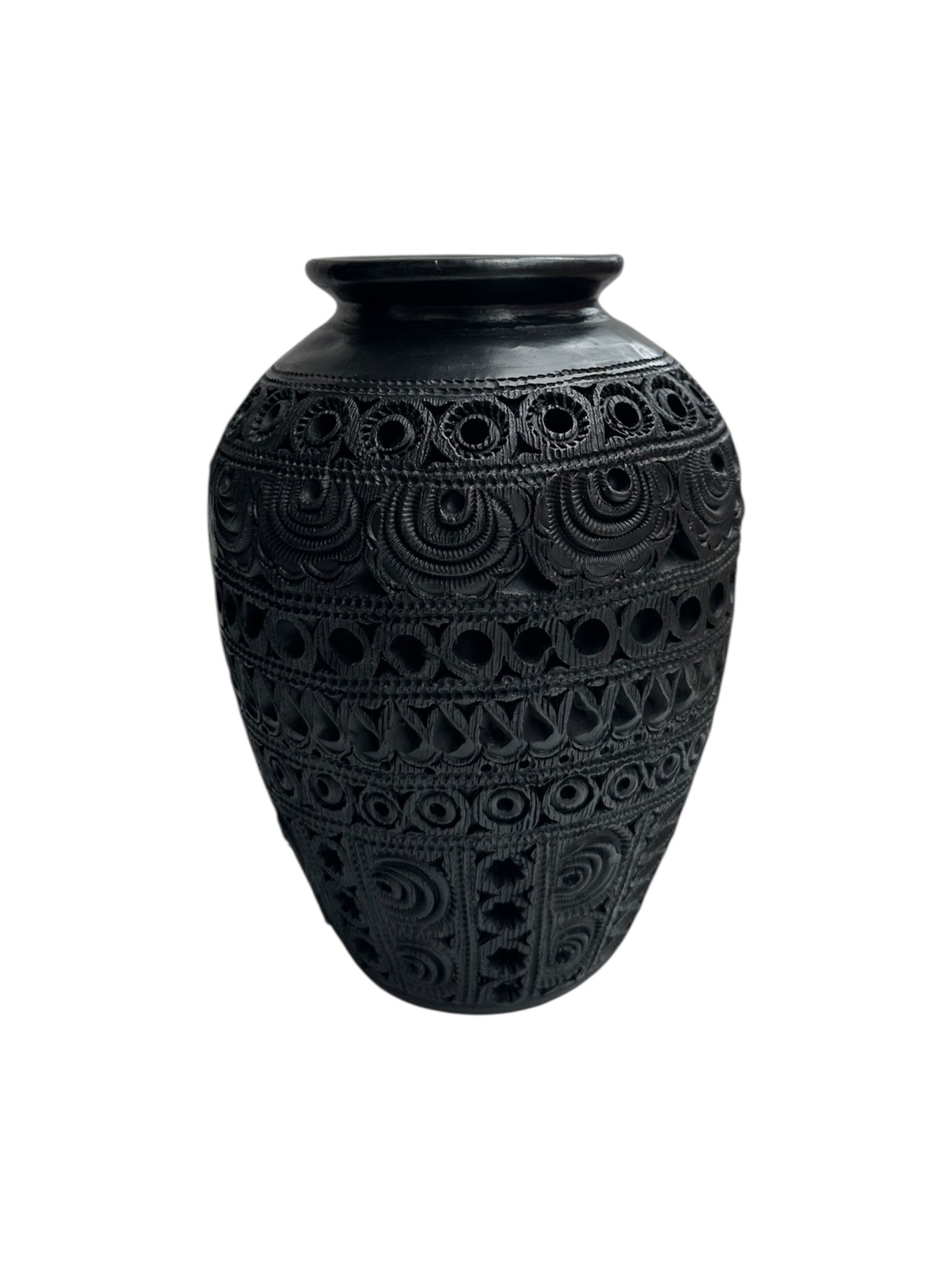 Florero 25cm Barro Negro