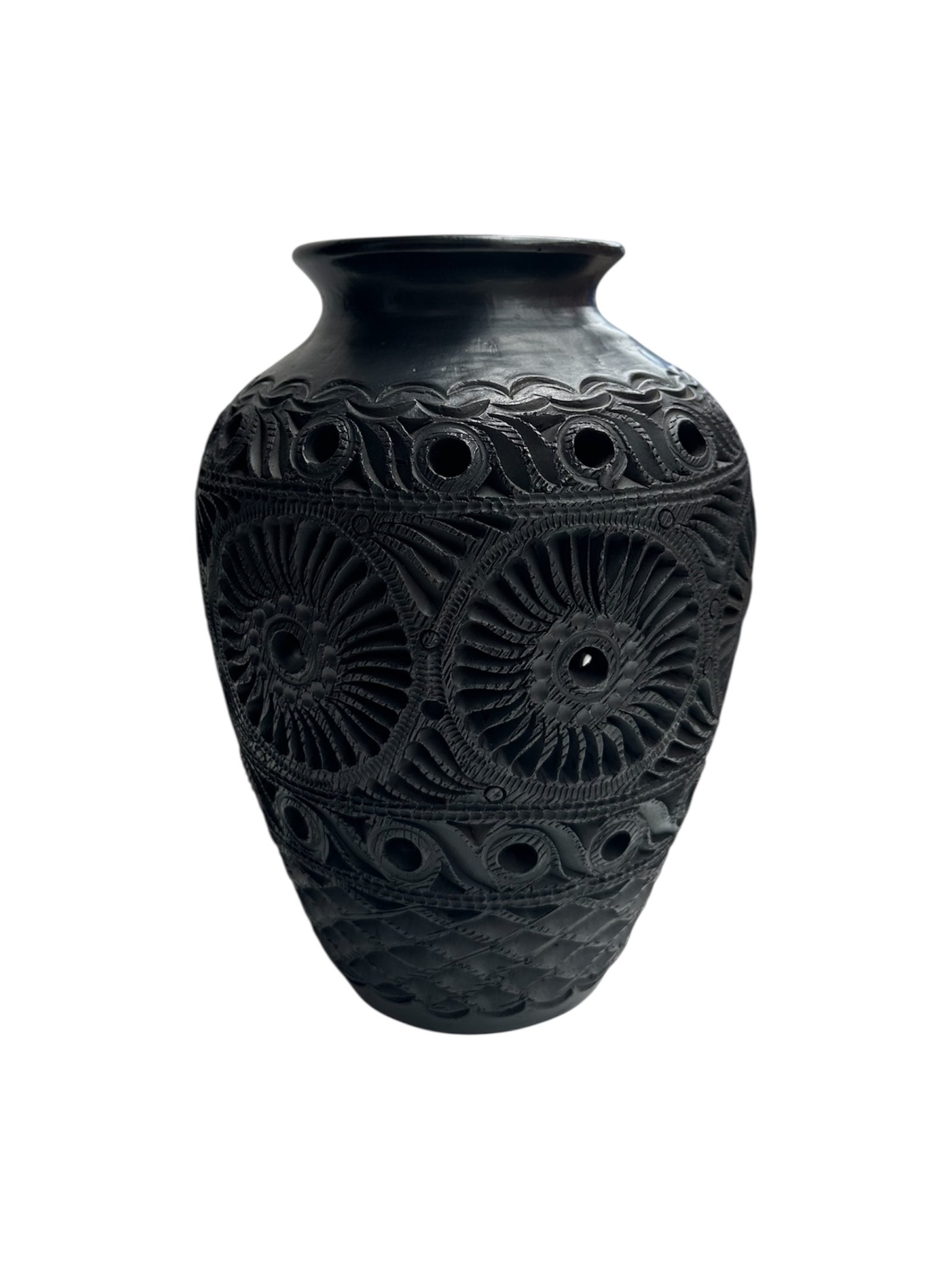 Florero 25cm Barro Negro