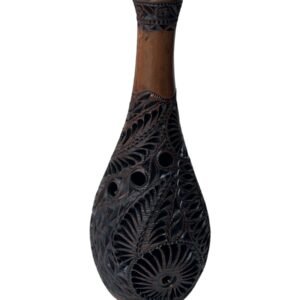 Florero 30cm Barro Negro (Cafe)