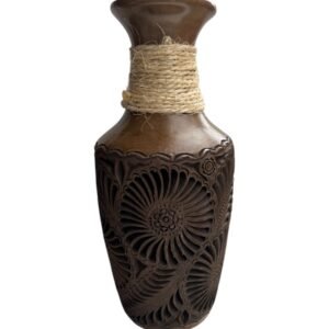 Florero 35cm Barro Negro (Cafe)