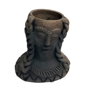 Florero Busto Barro Rustico