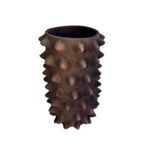 Florero Cilindro Pochote Barro Negro