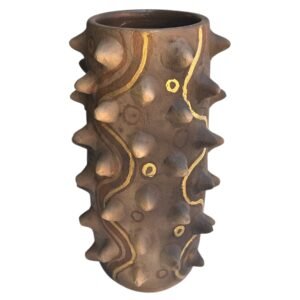 Florero Cilindro Pochote Dorado