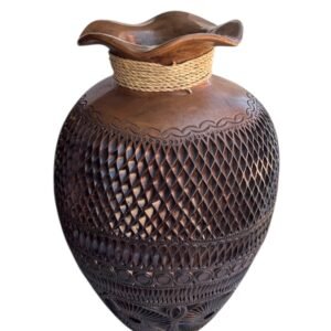 Florero de 50cm Barro Negro