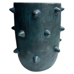 Maceta Azul Pochote Barro Rustico