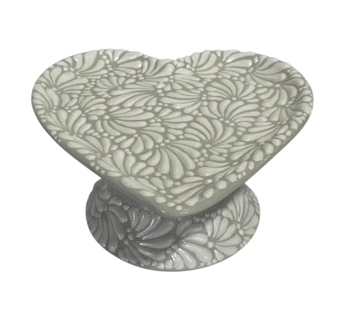 Base Para Pastel Forma De Corazon Grande Fondo Tradicional Blanco Mik - Imagen 2