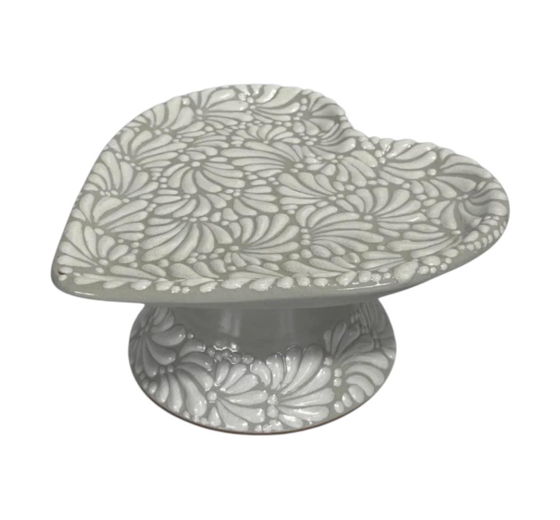 Base Para Pastel Forma De Corazon Grande Fondo Tradicional Blanco Mik