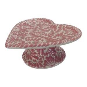 Base Para Pastel Forma De Corazon Grande Fondo Tradicional Rosa Mik