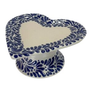 Base Para Pastel Forma De Corazon Grande Fondo Tradicional Azul Mik Centro Limpio