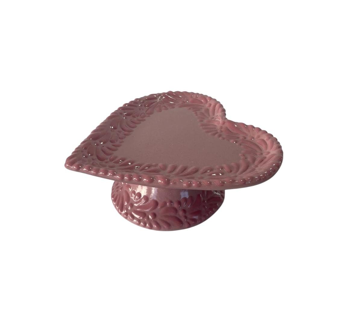 Base Para Pastel Forma De Corazon Chico Rosa Rosa Mik Centro Limpio
