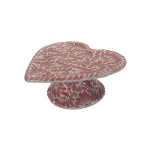 Base Para Pastel Forma De Corazon Chico Fondo Tradicional Rosa Mik