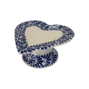Base Para Pastel Forma De Corazon Chico Fondo Tradicional Azul Mik Centro Limpio