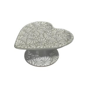 Base Para Pastel Forma De Corazon Chico Fondo Tradicional Blanco Mik