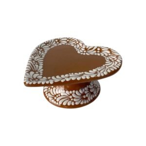 Base Para Pastel Forma De Corazon Chico Fondo Terracota Blanco Mik Centro Limpio