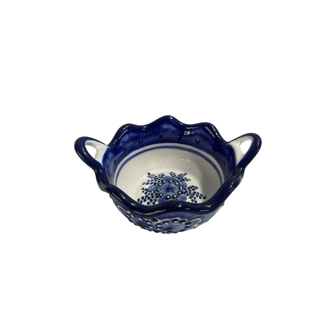 Cazuela Chica Fondo Tradicional Con Azul Cobalto - Imagen 2