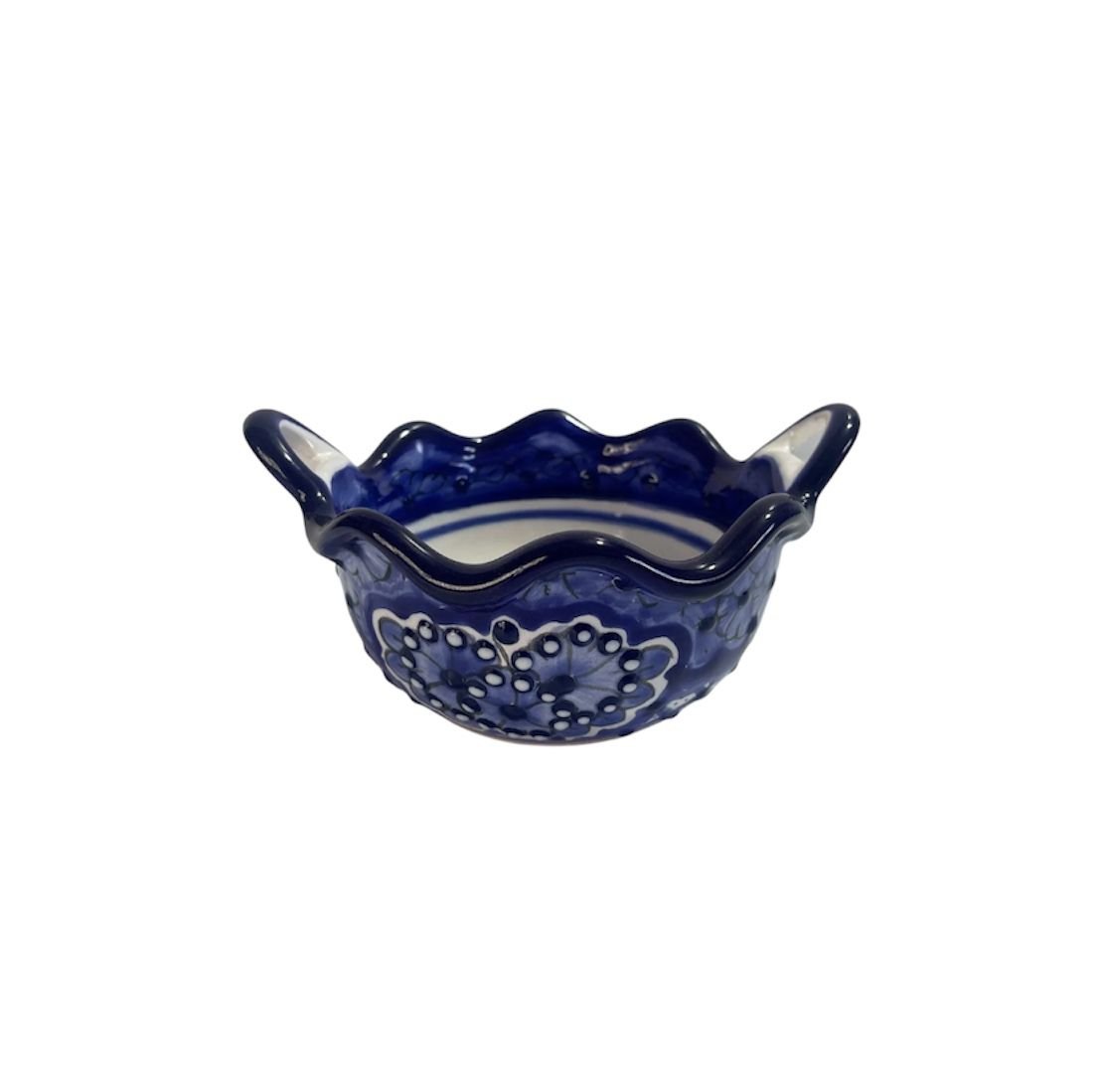 Cazuela Chica Fondo Tradicional Con Azul Cobalto