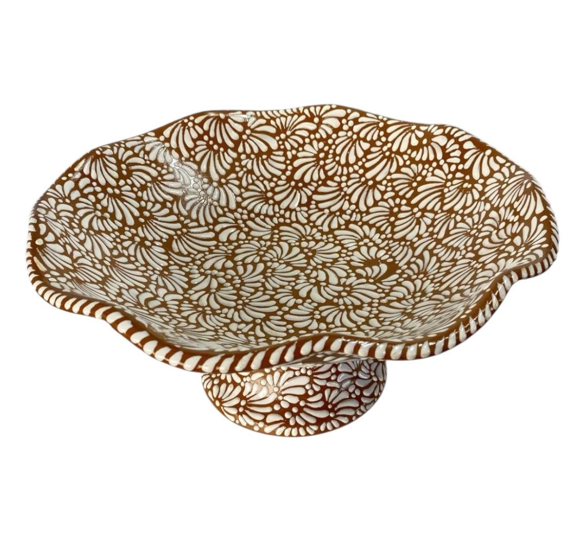 Frutero Fondo Terracota Blanco Mik