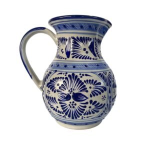 Jarra 25 Cm Fondo Tradicional Azul Cenefa