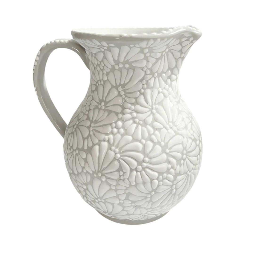 Jarra 25 Cm Fondo Tradicional Blanco Mik