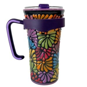 Termo Pro Fondo Negro Con Multicolor Mik