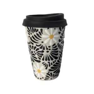 Termo 15 CM Fondo tradicional Mik Negro Flores