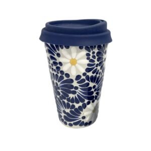 Termo 15 CM Fondo Tradicional Mik Azul Flores