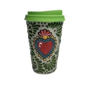 Termo 15 CM Fondo Tradicional Mik Verde y Sagrado Corazon
