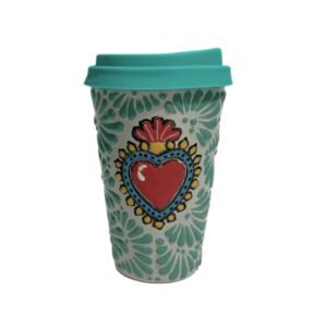 Termo 15 CM Fondo Tradicional Mik Azul Cielo Y Sagrado Corazon
