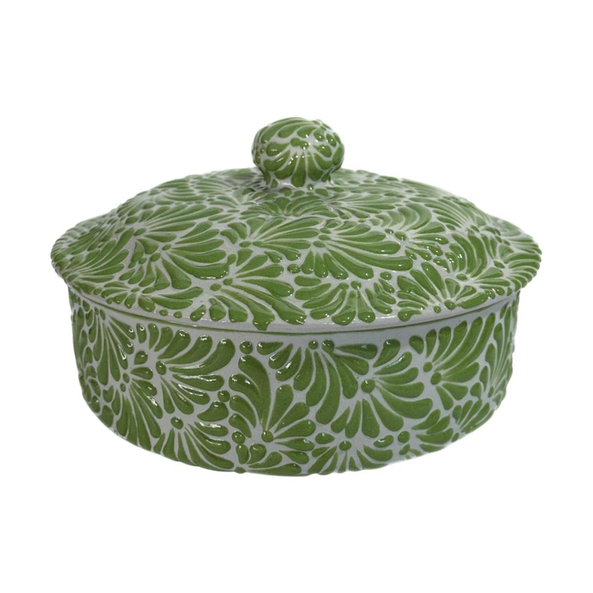 Tortillero Fondo Blanco Con Verde Mik