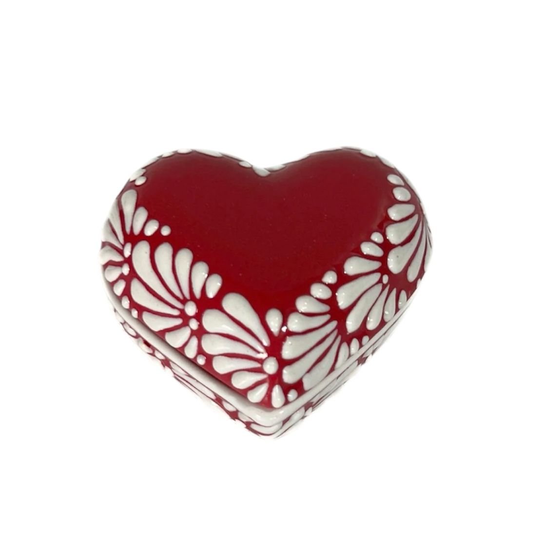 Alhajero Corazon Grande Fondo Rojo Con Blanco Mik