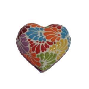 Alhajero Corazon Grande Fondo Blanco Con Multicolor Mik