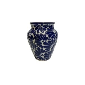 Cantarito Fondo Blanco Con Azul Mik