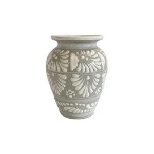 Cantarito Fondo Blanco Con Blanco Cenefa