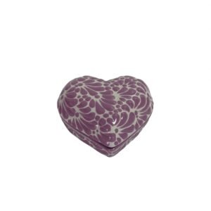 Alhajero Corazon Chico Fondo Blanco Con Morado Mik