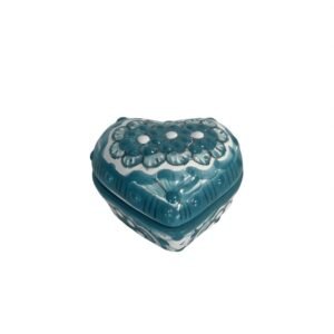 Alhajero Corazon Chico Turqueza Con Flores