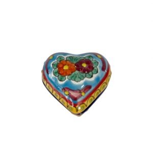 Alhajero Corazon Chico Multicolor Con Flores
