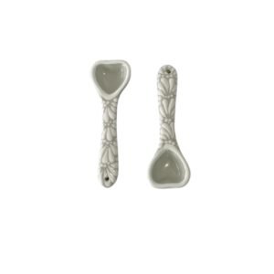 Cuchara Corazon Fondo Blanco Con Blanco Mik