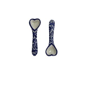 Cuchara Corazon Fondo Blanco Con Azul Mik