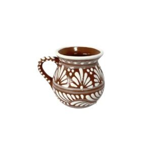 Jarrito Fondo Cafe Con Blanco Cenefa